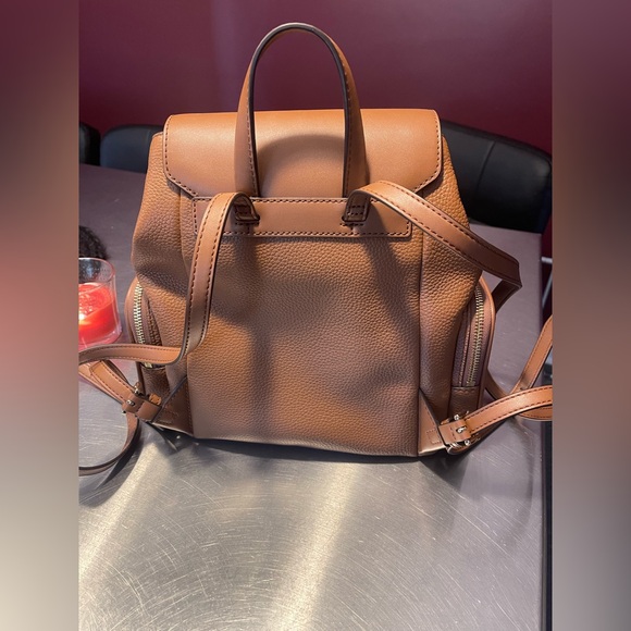 Michael Kors Medium Jet Set Pebble Leather Backpack With Wallet New - Picture 3 of 10